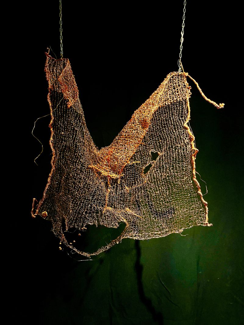 Indra's Weave : Handlaced no. IV - a Sculpture & Installation by Tania Welz